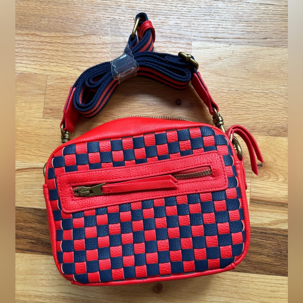 Woven crossbody bag